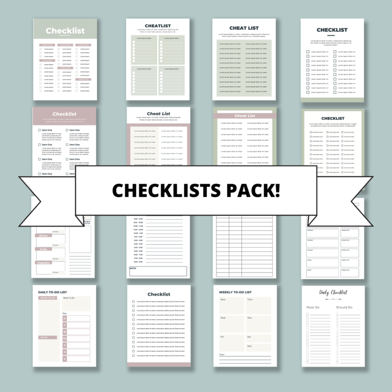 checklists pack